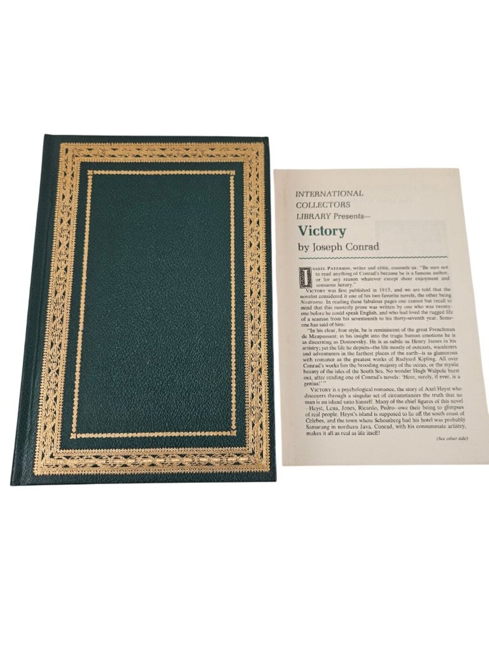 Victory Joseph Conrad International Collectors Library Green Hardcover Vintage